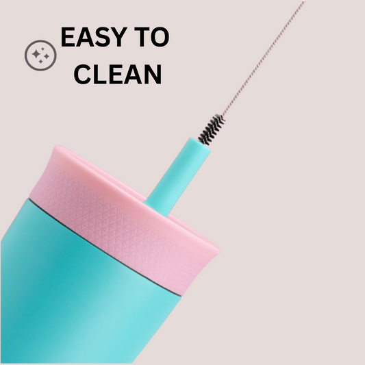 Theoni Star Kids Stainless Steel Insulated Tumbler | 355ml | BPA-Free, Travel Friendly – Turquoise