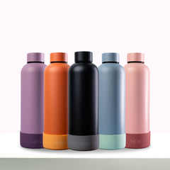 Theoni stainless Steel Double Walled Insulated Thermos Flask / Insulated Water Bottle| 24 Hours Hot & Cold |Leak Proof| Easy to Carry School And Travel Bottle - Weekday Blues  (500ml)