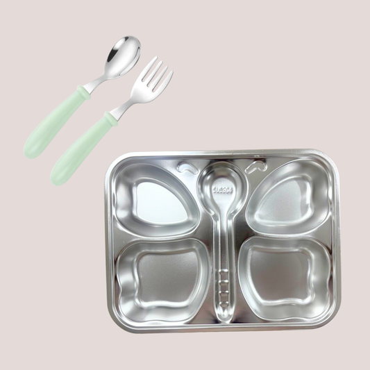 Theoni Meal Set - Butterfly Plate & Baby Cutlery Set