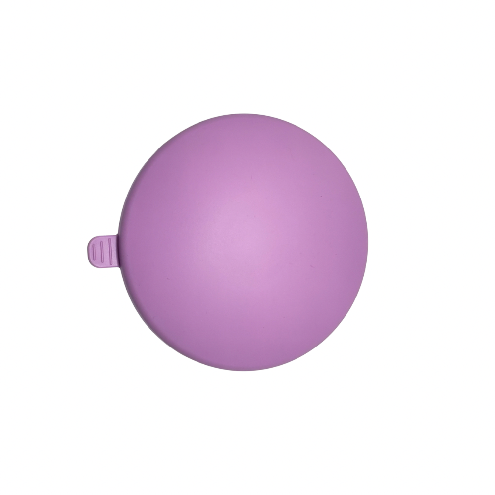 Theoni Spill-Proof Silicone Snack Lid for Stainless Steel Snack Cup – Purple