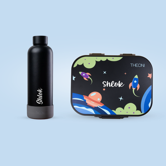 Bento Joy Leakproof Lunch Box + Insulated Water Bottle Combo - Milo