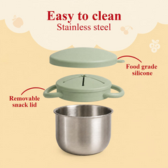 Theoni Stainless Steel Snack Cups - Red and Green