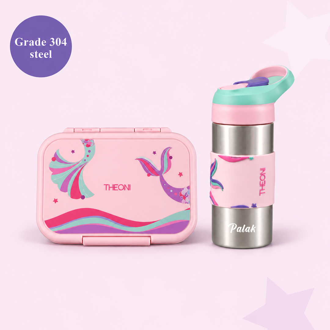 Kids Lunch & Sip Set - Pink