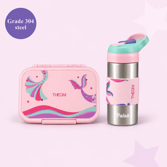 Kids Lunch & Sip Set - Pink