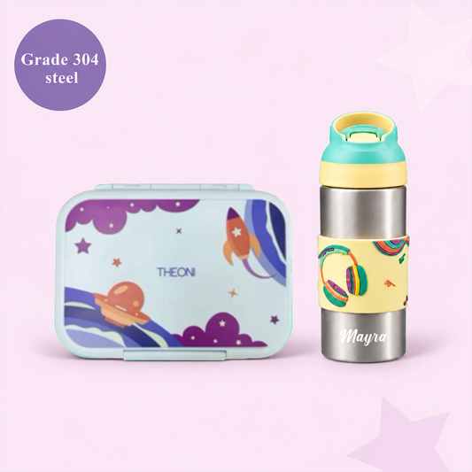 Kids Lunch & Sip Set - Blue