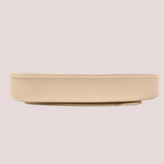 Theoni Silicone Anti Skid Baby Feeding Plate | Baby-Led Weaning | BPA-Free | Microwave & Dishwasher Safe | Mess-Free Toddler Mealtime Essential – Beige