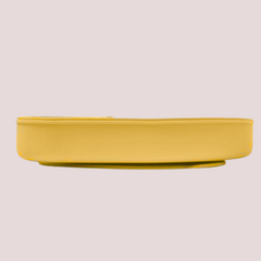 Theoni Silicone Anti Skid Baby Feeding Plate | Baby-Led Weaning | BPA-Free | Microwave & Dishwasher Safe | Mess-Free Toddler Mealtime Essential – Mango