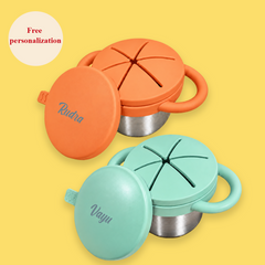 stainless steel kids snack cup