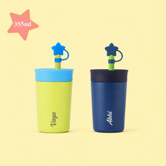 Theoni Star Kids Stainless Star Insulated Tumbler  | 355ml | BPA-Free, Travel Friendly – Green and Navy Blue