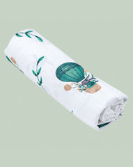 Theoni 100% organic cotton muslin swaddles - Cappadocia Dreams Green