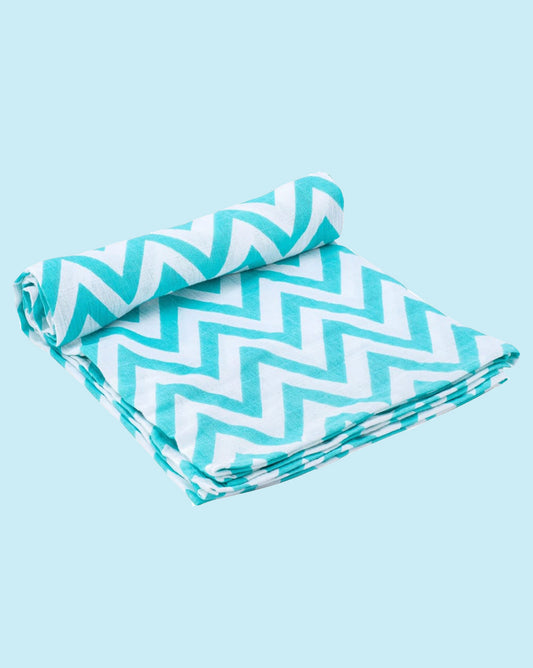 Theoni 100% organic cotton muslin swaddles - Chevron Love