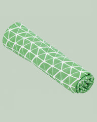 Theoni 100% organic cotton muslin swaddles - Aztec Green