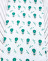 Theoni 100% Organic Cotton Muslin Cappadocia Dreams Green Fitted Crib Sheets