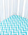 Theoni 100% OIganic Cotton Muslin Chevron Love Fitted Crib Sheets