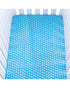 Theoni 100% Organic Cotton Muslin Aztec Blue Fitted Crib Sheets
