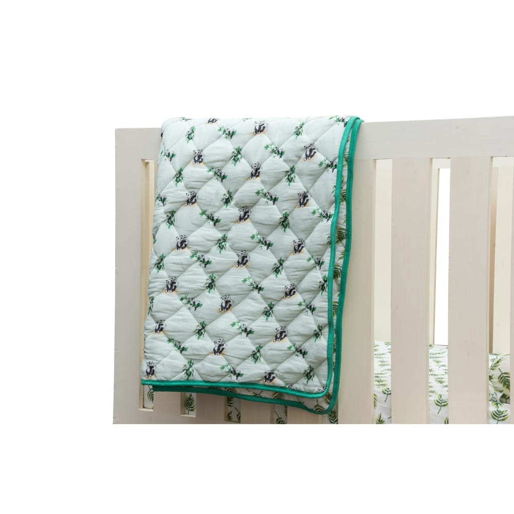 Theoni 100% Organic Cotton reversible Quilts - Hugsy Pandas