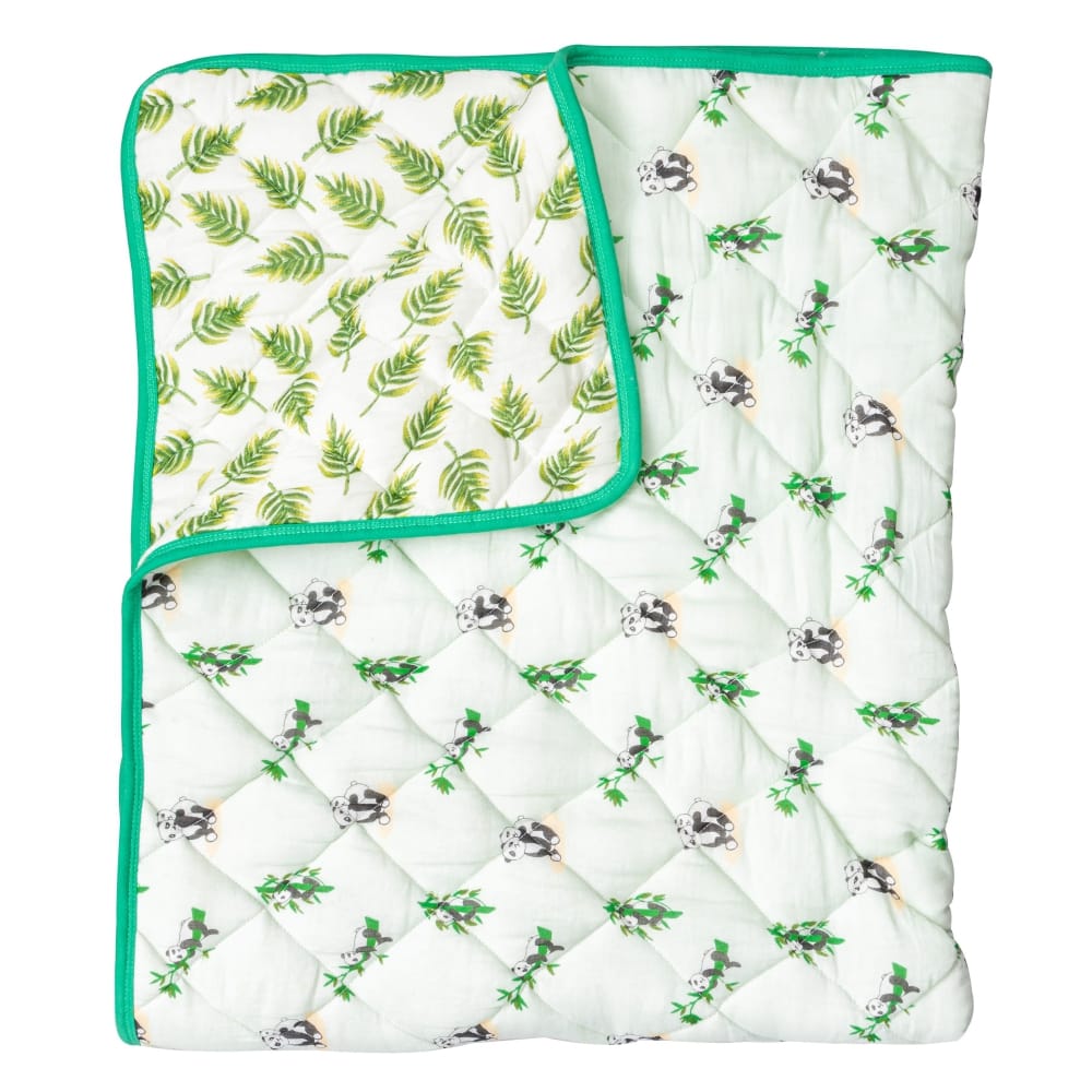 Theoni 100% Organic Cotton reversible Quilts - Hugsy Pandas