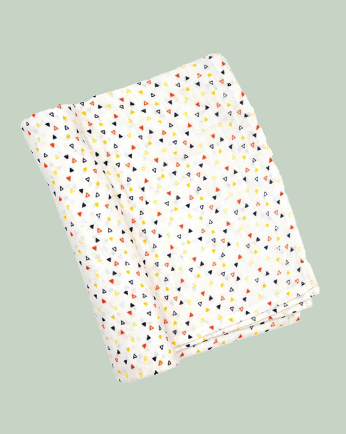 Theoni 100% organic cotton muslin swaddle-Triangle Confetti