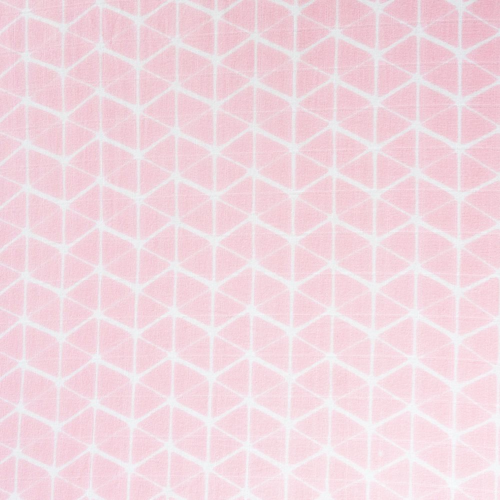 Theoni Aztec Pink Fitted Crib Sheet - 100% Organic Cotton Muslin Cot Sheet, Super Soft, Breathable, Smooth, Absorbent, Twill Fabric For Infants, Newborns, Babies & Toddlers