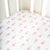 Theoni 100% Organic Cotton Fitted Crib Sheet- Popsicle Fun Pink