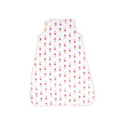 Theoni 100% organic cotton muslin Baby Sleeping Bag - Popsicle Fun Pink