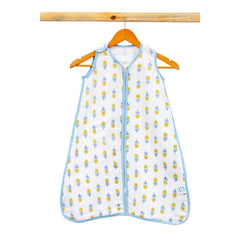 Theoni 100% organic cotton muslin Baby Sleeping Bag - Popsicle Fun Blue