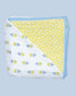 Theoni 100% Organic muslin reversible Snuggle Blankets-Popsicle Fun Blue