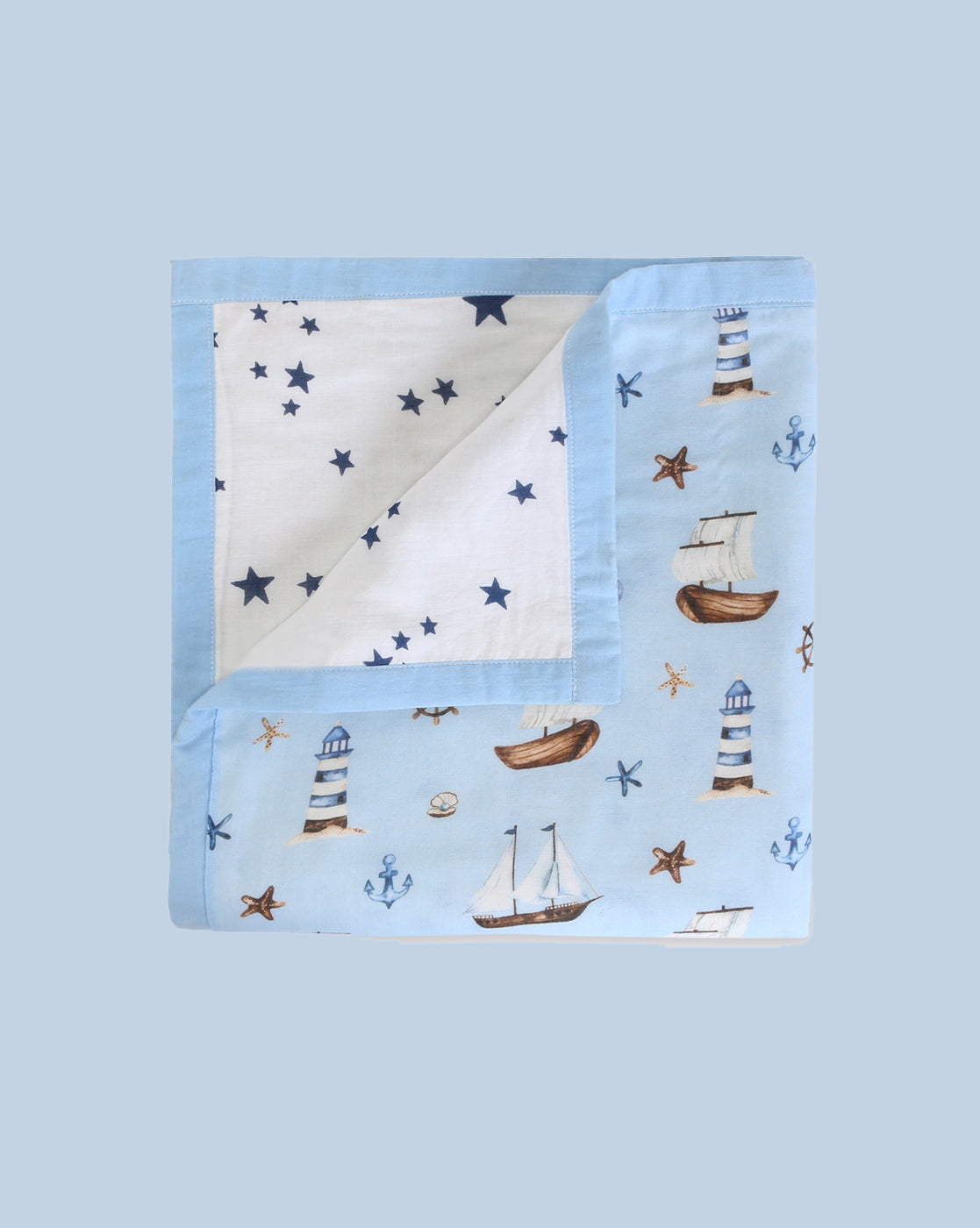 Theoni Organic Cotton Mal Dohar Receiving Blankets – Sea Adventure