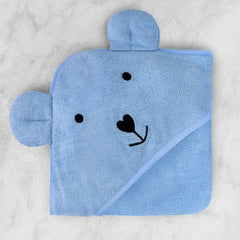 THEONI Bamboo Hooded Baby Towel - Powder blue