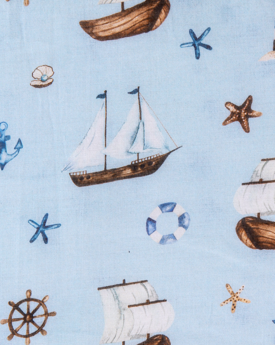 Theoni Organic Cotton Mal Dohar Receiving Blankets – Sea Adventure