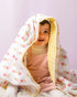 Theoni 100% Organic muslin reversible Snuggle Blankets-Popsicle Fun Pink