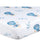 Theoni 100% organic cotton muslin Cappadocia Dreams Blue Fitted Crib Sheets