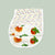 Theoni Organic Muslin 3 Layers Burpy Bib(Set of 2) - Orange Blossoms